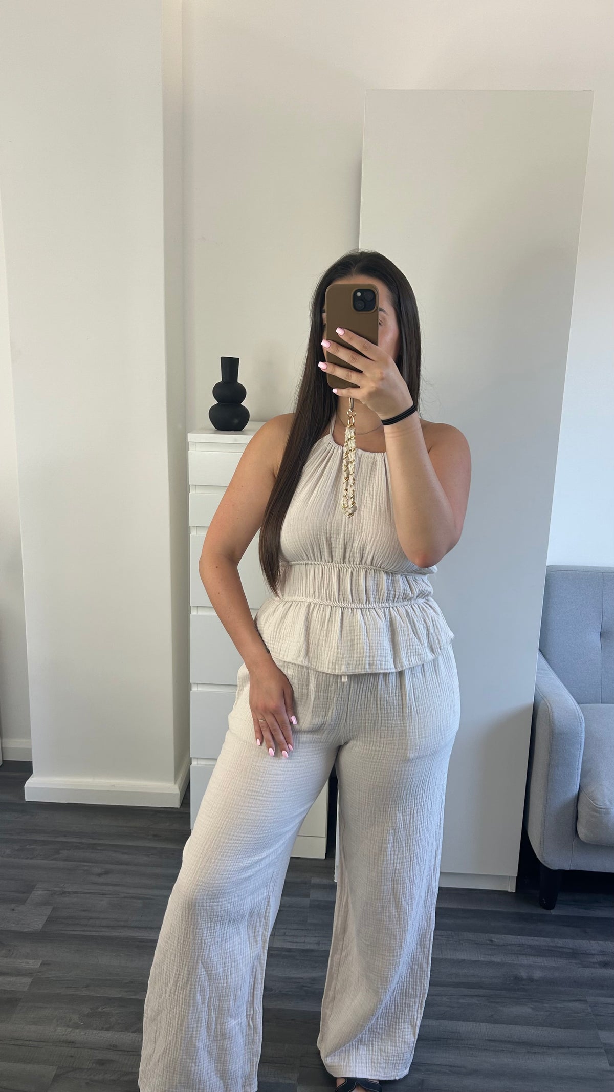 ENSEMBLE GAZE DE COTON