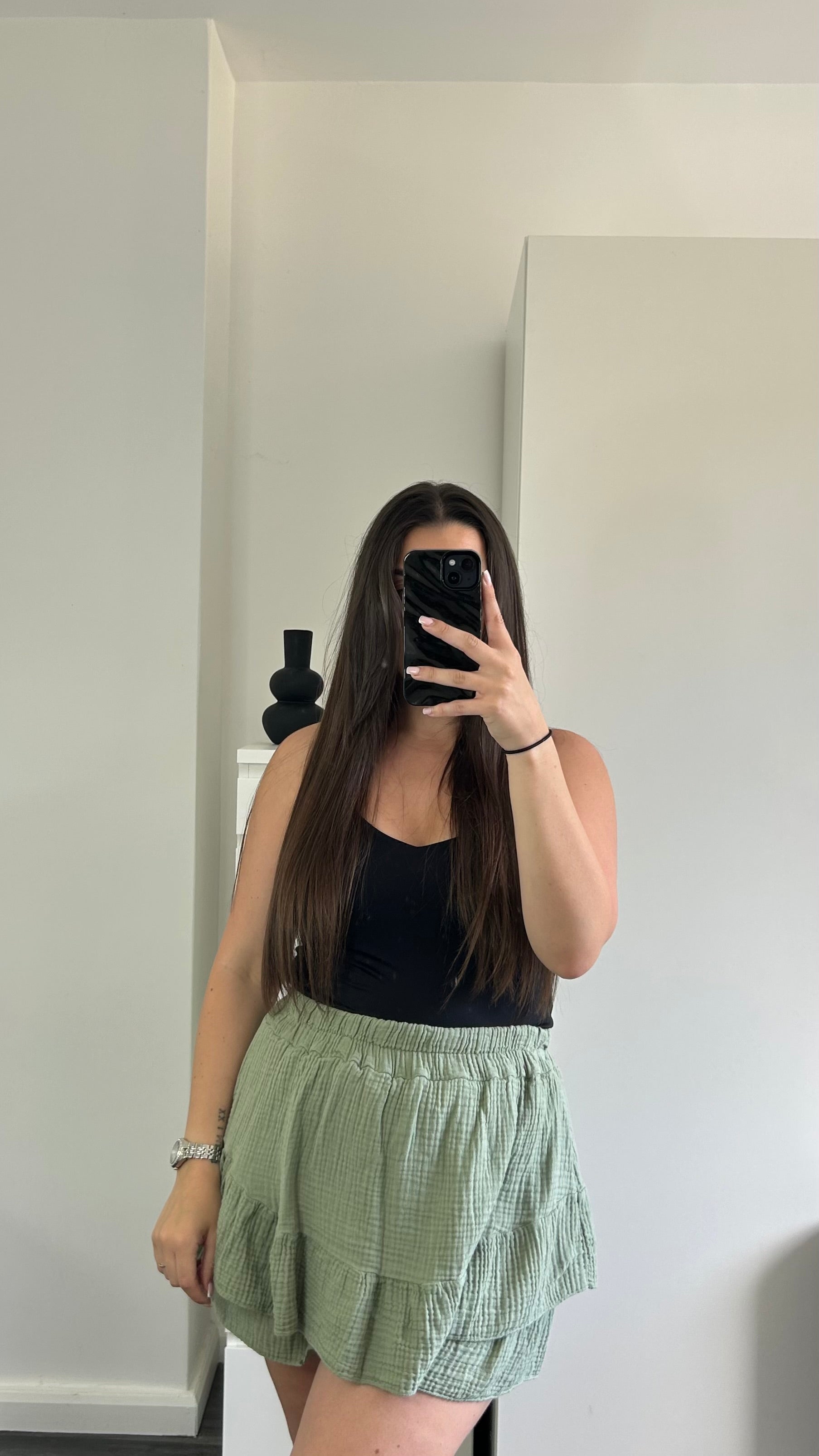 JUPE SHORT GAZ DE COTON