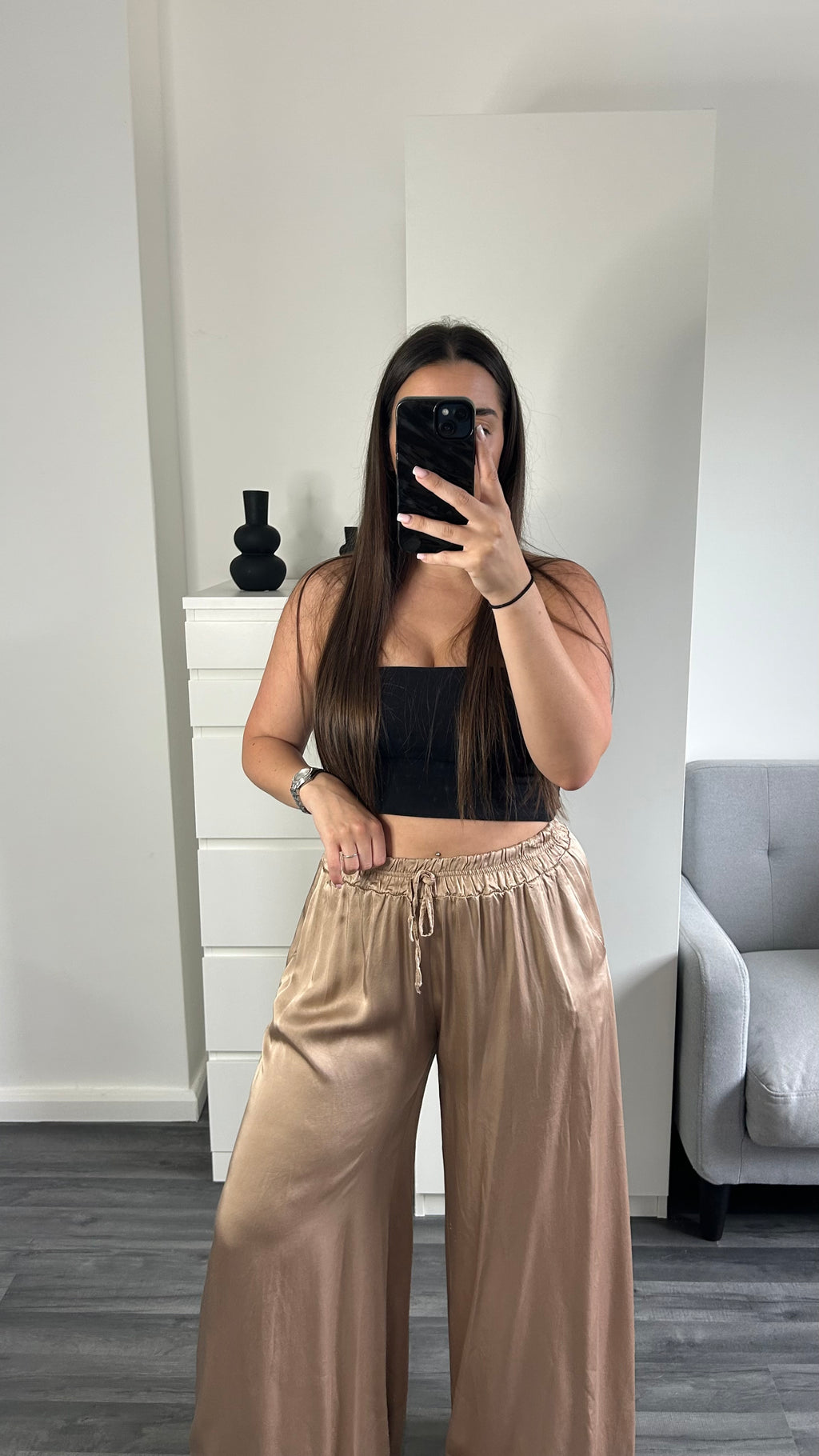 PANTALON FLUIDE SATIN