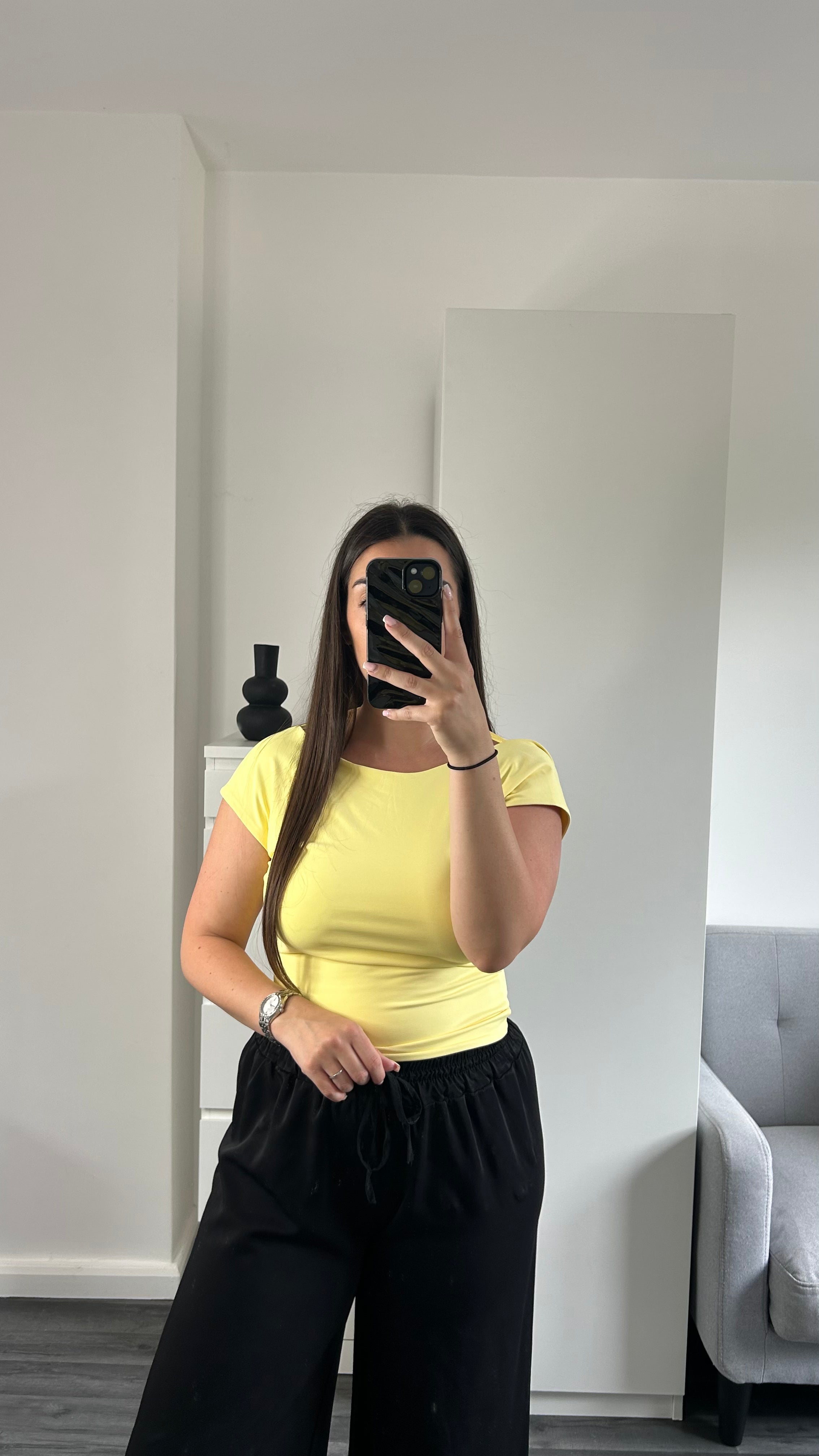 HAUT DOS NU JAUNE