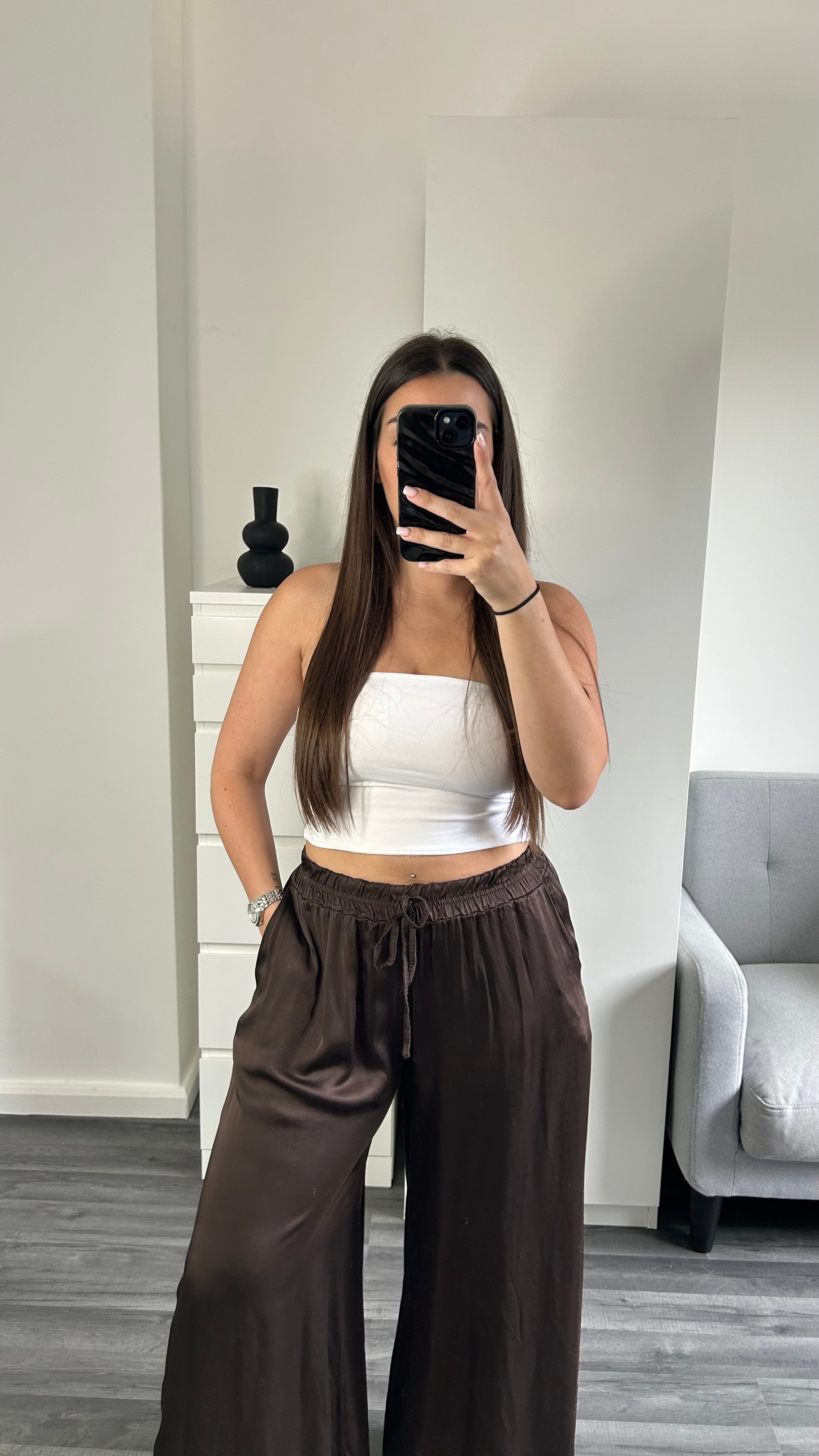 PANTALON FLUIDE SATIN